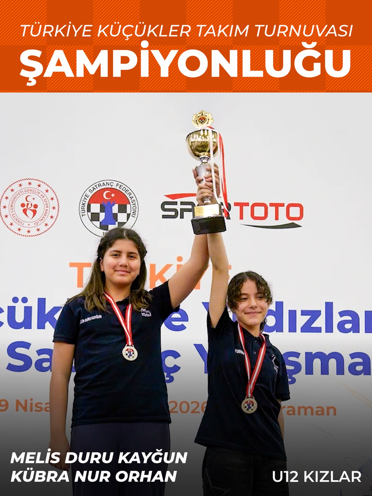 U12 Kızlar — Türkiye Şampiyonu - Satranç İstanbul