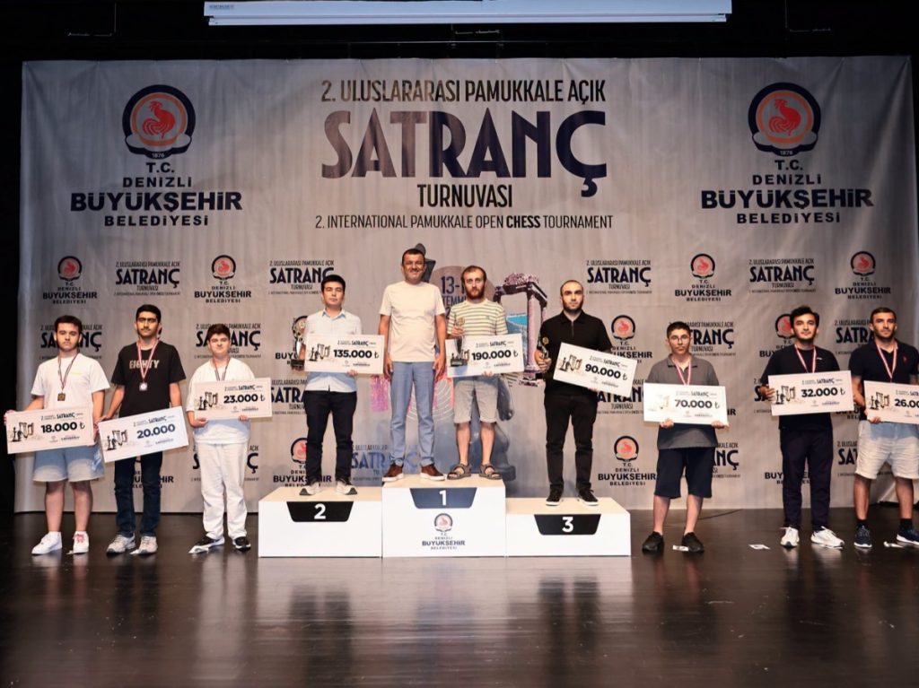 2. Uluslararası Pamukkale Açık Satranç Turnuvası kapanış töreni