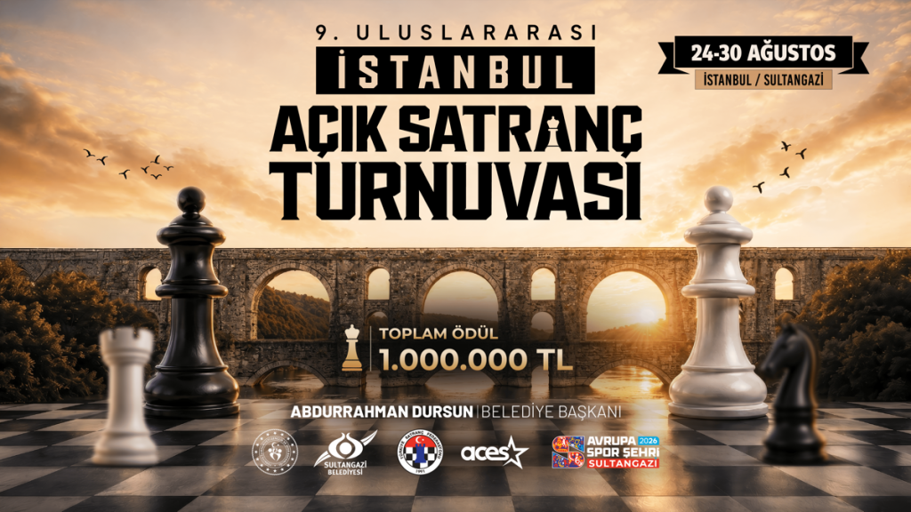 9. Uluslararası İstanbul Açık Satranç Turnuvası afişi