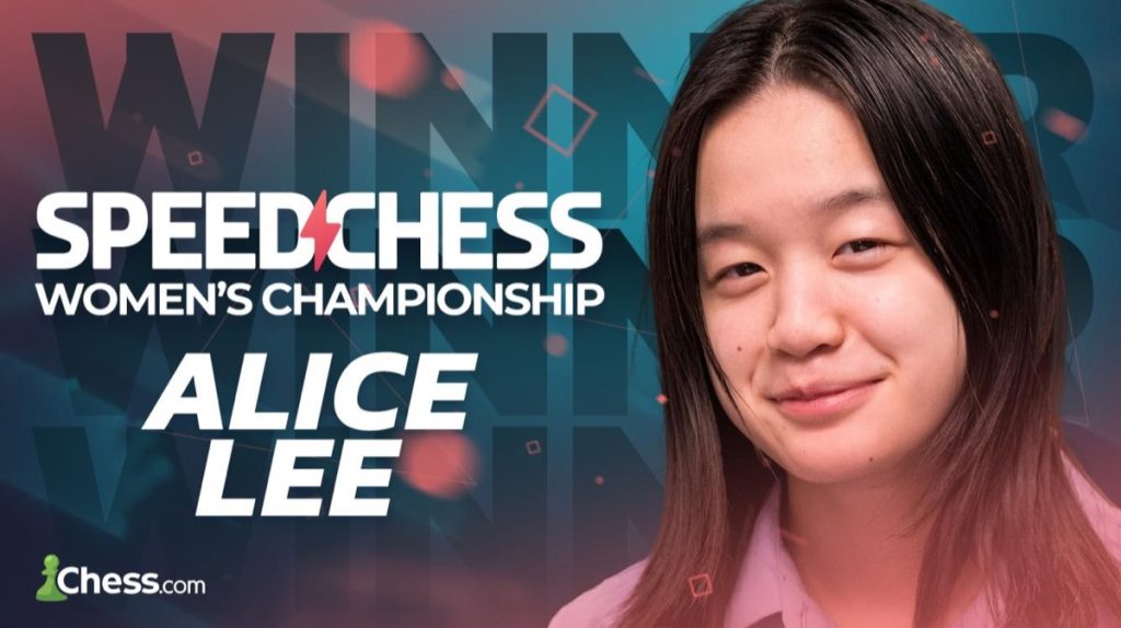 Alice Lee 2026 Kadınlar Hızlı Satranç Şampiyonası galibi