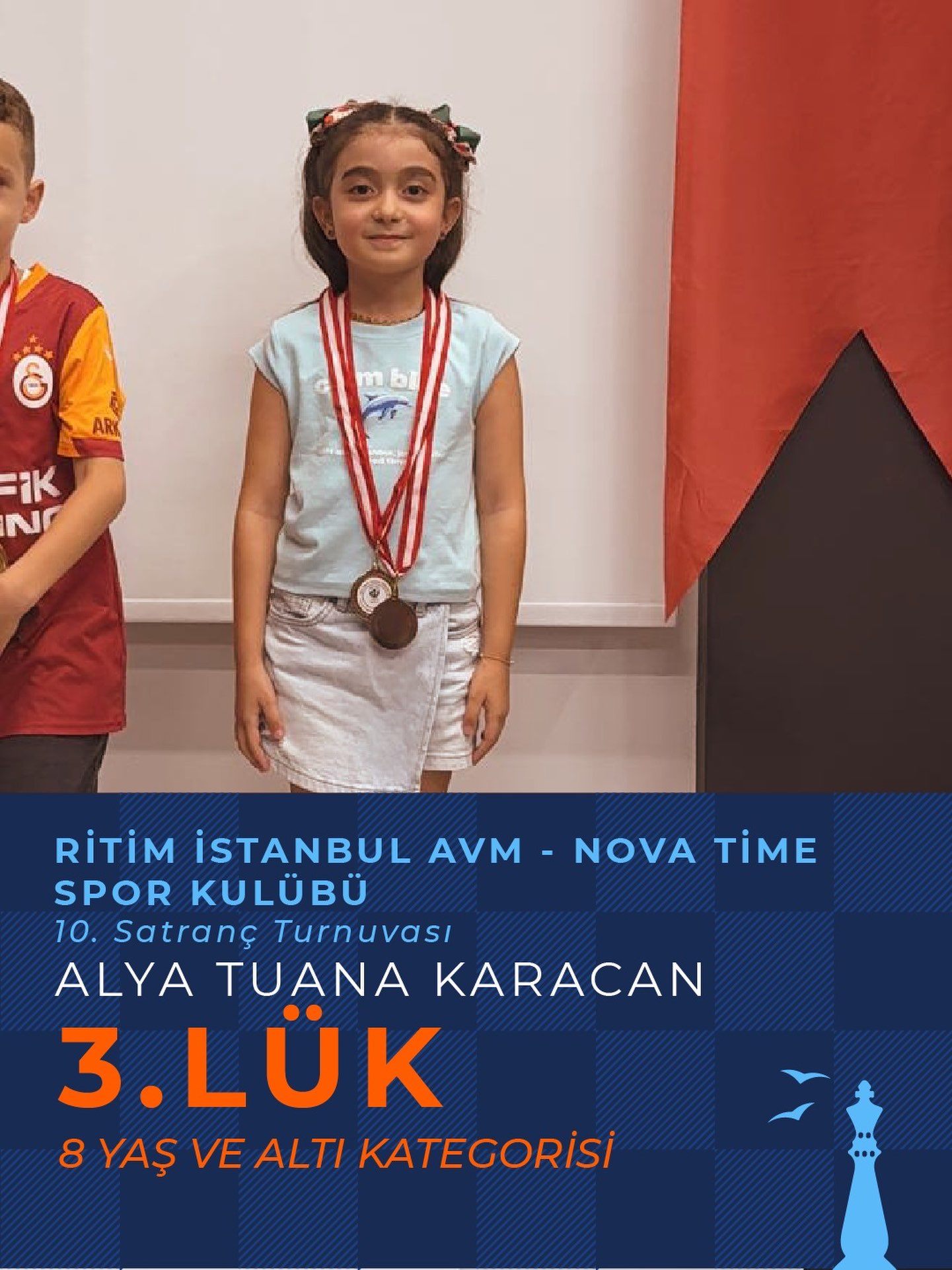 Alya Tuana Karacan, Ritim İstanbul AVM Nova Time 10. Satranç Turnuvası'nda 3. Oldu