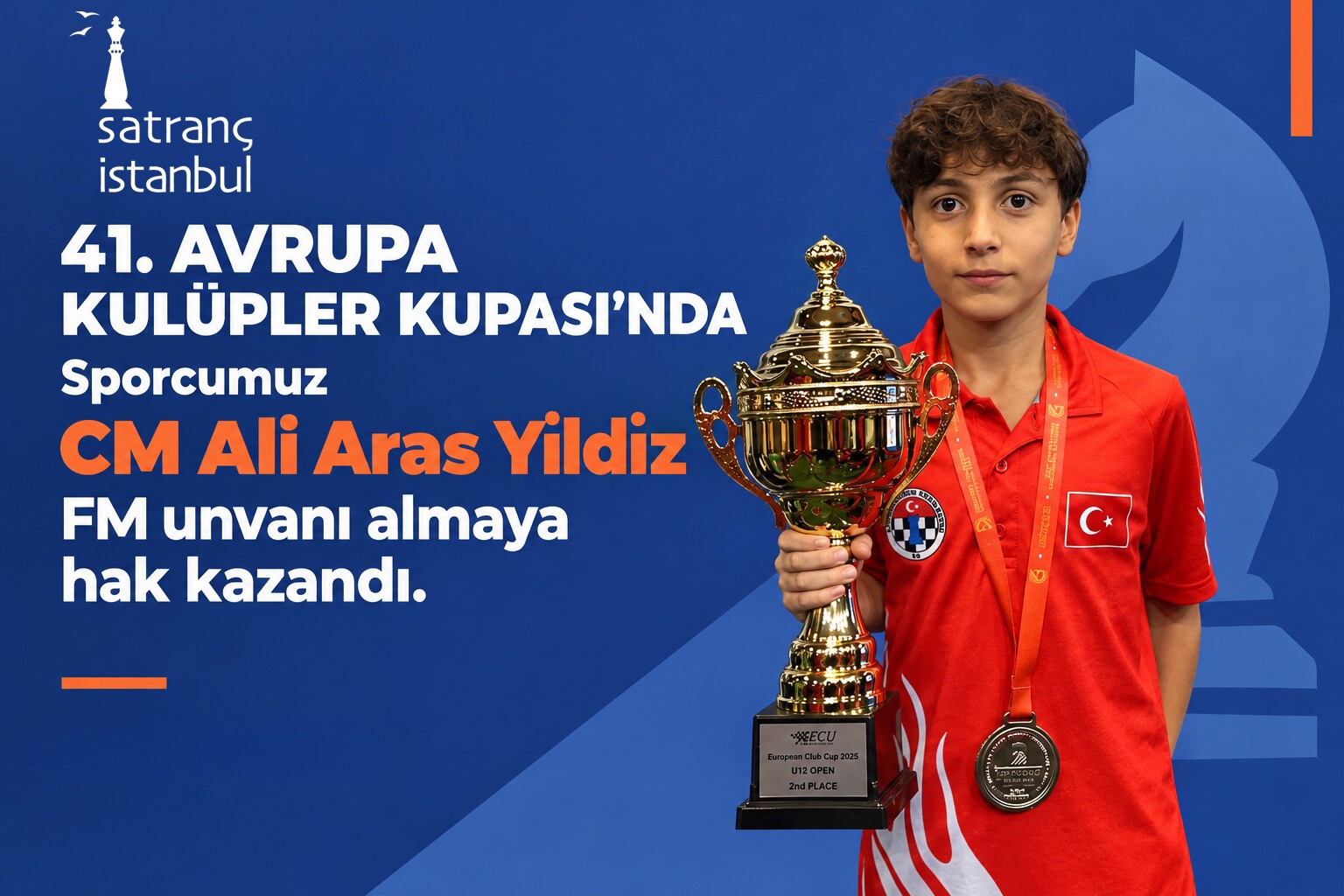 41. Avrupa Kulüpler Kupası'nda Ali Aras Yıldız FM Unvanını Kazandı