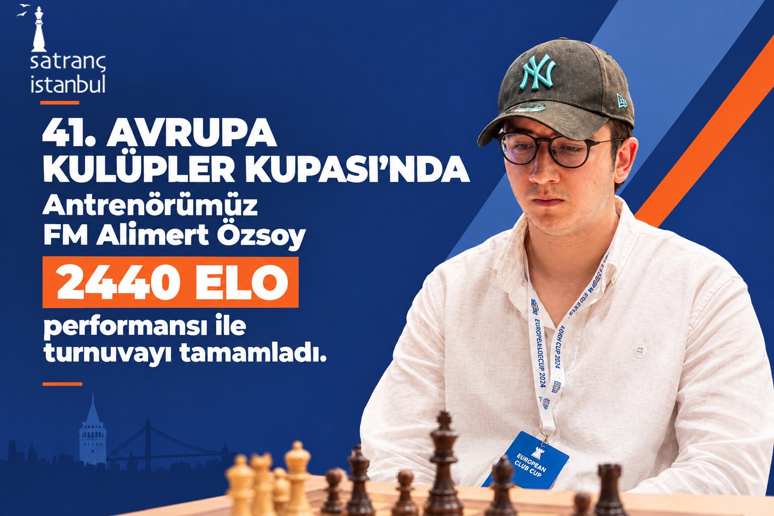 41. Avrupa Kulüpler Kupası'nda FM Alimert Özsoy'dan 2440 ELO Performans